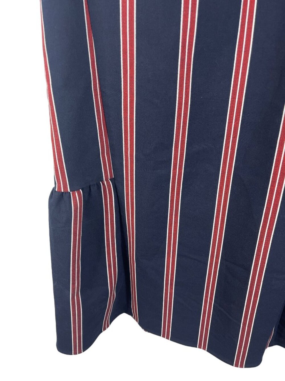 Halogen Dress Womens XS Navy Red Stripe Sleeveless Shift Career Casual - Picture 6 of 12